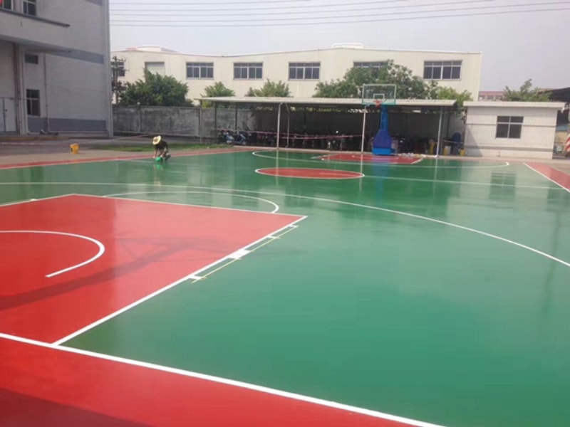 塑膠球場材料